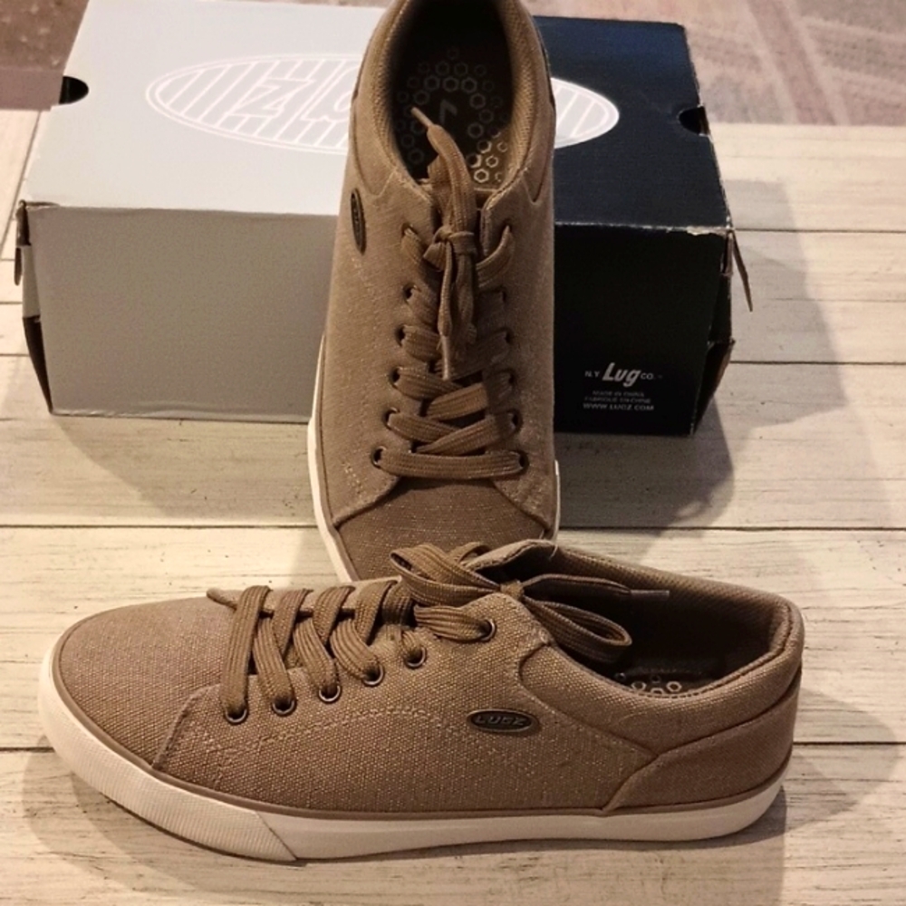 Men's  Lugz  Regent Lo  Sneakers  SIZE 8                 NWT      Golden Tan - Picture 3 of 8